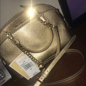 Micheal Kors MK Gold Dome Purse